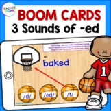 Three Sounds of -ED & Inflectional Endings: March Madness Basketball Boom Cards