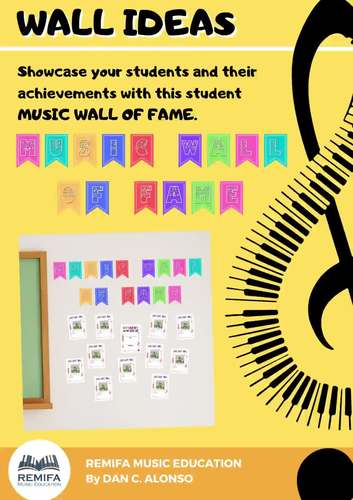 STUDENT WALL OF FAME - Music Themed wall of Fame