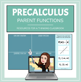 Parent Functions Drag + Drop Google Slides