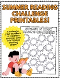15 Book Summer Reading Challenge Tracking Sheet & Bookmarks!