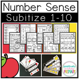 Fall Number Sense Subitize 1-10 Worksheets and Cards