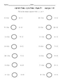 > Greater Than, < Less Than, = Equal To: Addition and Subtraction #'s 1-20
