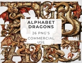 Alphabet Dragon Clipart