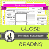 NO Prep Close Reading Black History Month - Scientists and Inventors