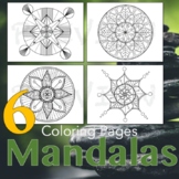 Mandalas Coloring for Big Kids: 6 Coloring Pages