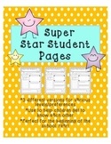 Simple Super Star Student Posters