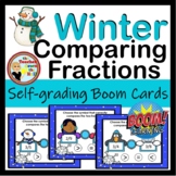 Comparing Fractions Boom Cards Winter Themed Digital Fraction Activity