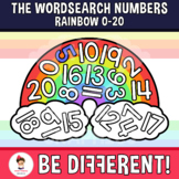 Wordsearch Numbers Clipart Rainbow 0-20 March Math Saint PatrickÂ¡Ã¤s Day