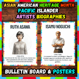 Asian American and Pacific Islander Heritage Month AAPI Artists Bulletin Board