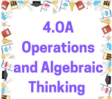 4.OA's TCAP Math Practice Questions Bundle Google Slides Bundle