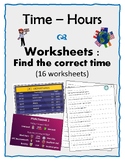 Time - Worksheets - Flyers and time / hours - English / ESL