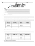 The Periodic Table of Elements - Detailed Scavenger Hunt w/ Answer Key!