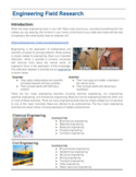Engineering Fields Research & Technical Writing Activity (Engineering)
