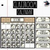 Classroom Calendar Rae Dunn/ Farmhouse/ Wood