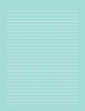 Lined Note Printable Colorful Size 8.5 x 11 inches