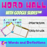 Interactive Word Wall with Google Slides?