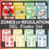 Zones of Regulation Poster Set, Social Emotional Learning, Emotion Calm Corner