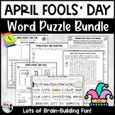 April Fools' Day Puzzle Fun Pack - Word Search, Crossword, Cryptogram & More!
