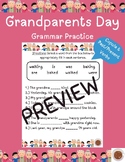 Grandparents Day Grammar Practice for Speech Therapy