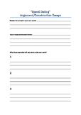 "Speed-dating" for AP Language Argument/Construction Essays