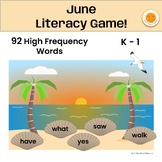 June K - 1 Literacy Game - Intervention