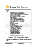 Science Fair Student Check Off Form (Editable)