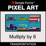 Multiply by 8 - Pixel Art Math | Google Forms