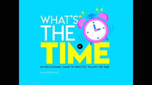Telling the Time PowerPoint Game ESL EFL