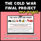 Middle School Social Studies | The Cold War One-Pager | World History Project