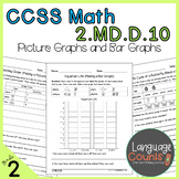2nd Grade, Picture Graphs and Bar Graphs- No Prep Practice Worksheets