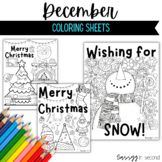 Christmas Coloring Sheet Activity Craft