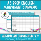 V9 Australian Curriculum ENGLISH ACHIEVEMENT STANDARD CHECKLISTS - Foundation