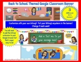 Google Classroom Banner- Set of 3 Back to School Theme- Add your Bitmoji