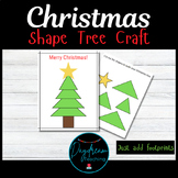 Preschool Christmas Shape Tree Craft - Cut And Glue Craft! - TPT