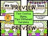 Cactus Decor Signs