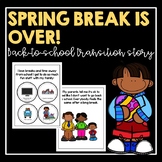 Spring Break Is Over- Social Story