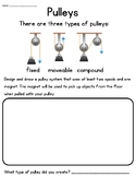 Pulleys Stem Worksheet