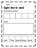 Dolch Pre Primer Sentence Scramble/Differentiated