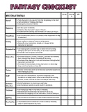 Fantasy Checklist