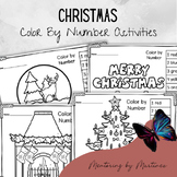 Christmas Color by Number Activity Pictures