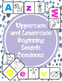 Uppercase and Lowercase Beginning Sounds Dominoes