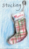 Stocking Hand-drawn Christmas Flash Card