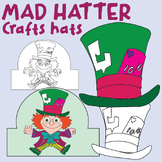 Mad Hatter Crafts Hat Alice in wonderland Headband Crown Activities