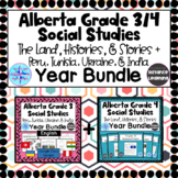 Alberta Social Studies - Grade 3/4 - COMBINED BUNDLE - FULL YEAR