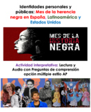 Lectura y Audio: Origen mes de la historia negra: EEUU, Espa?a y LatinoamÂ¨Â¦rica