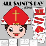 All Saints Day Craft Crown | Hat Activities Craft Bulletin Board Saints ...