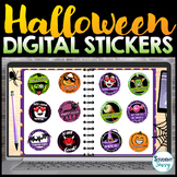 Halloween Digital Stickers for Google Slides and SeeSaw | Upper Elementary