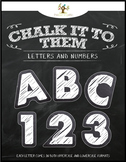 Chalkboard Letters & Numbers "Chalk It To Them Collection"