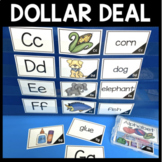 Alphabet Literacy Centers Capital Lowercase Spanish Task Cards Letter Names