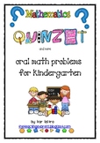 ORAL MATH PROBLEMS FOR KINDERGARTEN